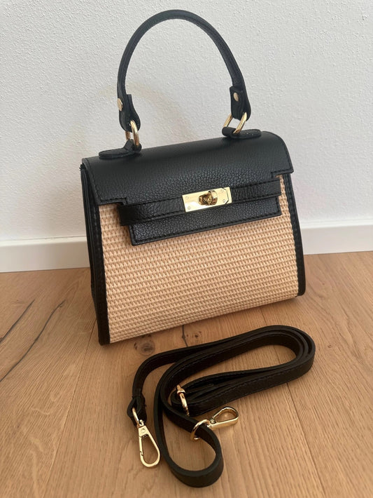 Raffia Bag Black