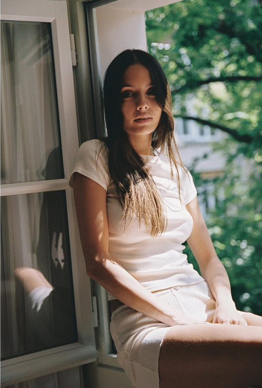 Bebe Tee White