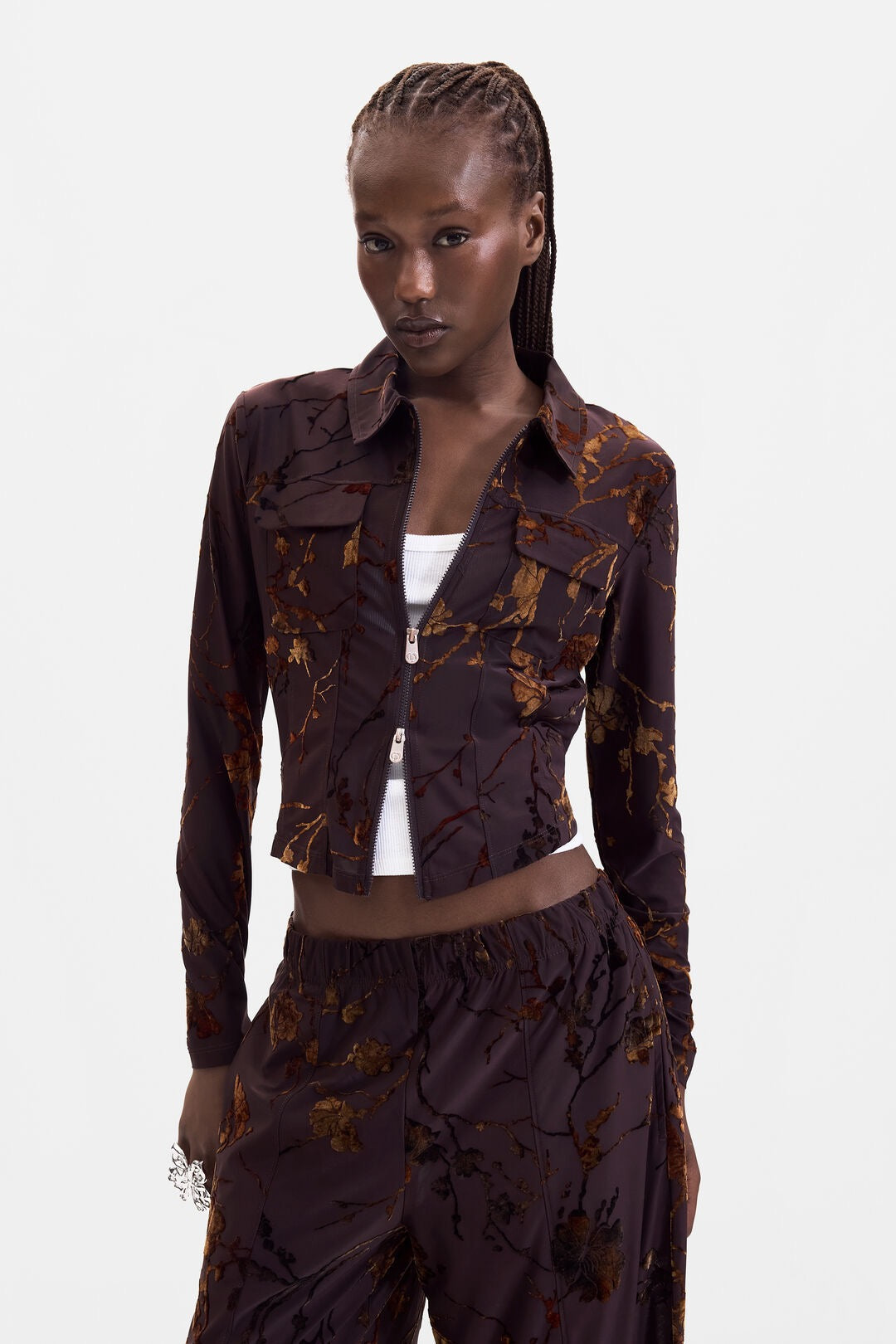 Velvet Zip Top