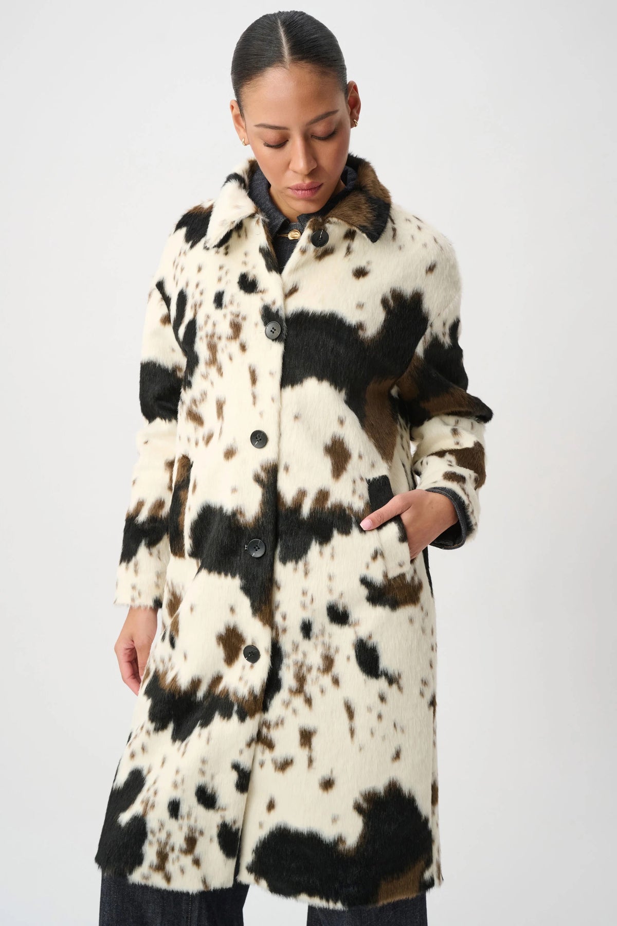 Cow Print Coat