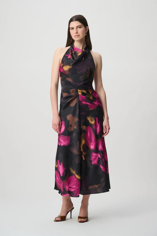 Floral Satin Dress
