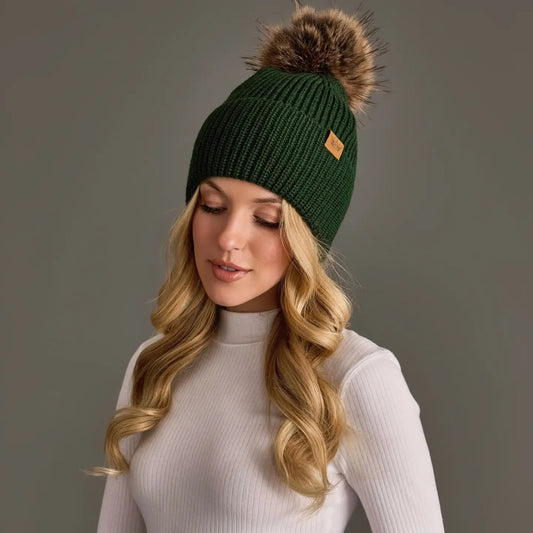 Green Pom Hat
