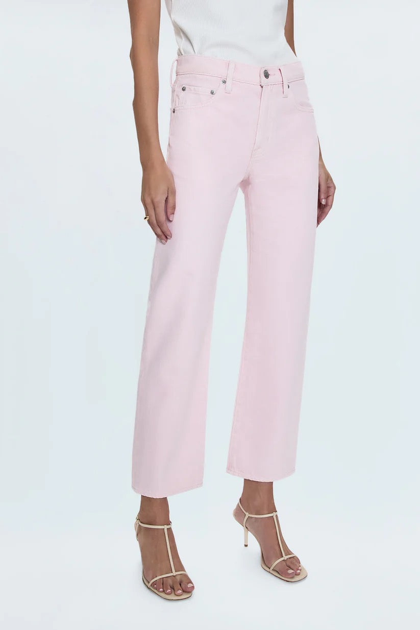 Lexi Mid Rise Bowed Blush