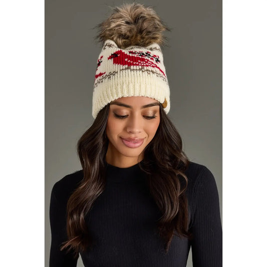 Cardinal Pom Hat