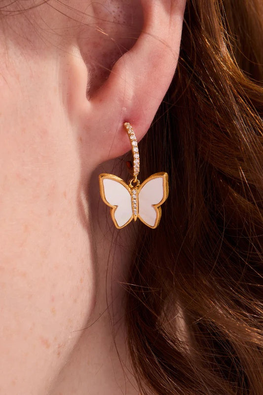 Butterfly Mother of Pearl Earrings