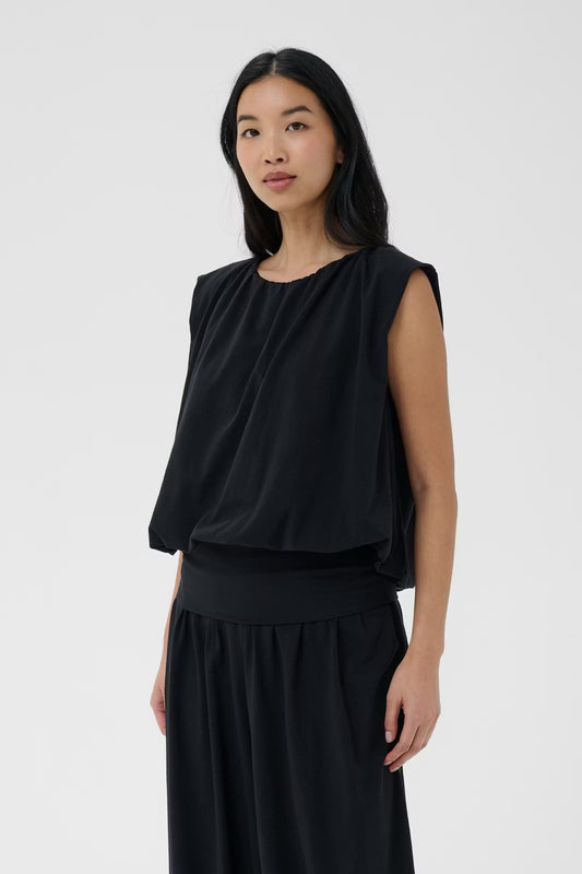 Berthine Bubble Top Black