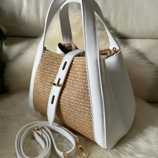 Aruba Raffia Bag White