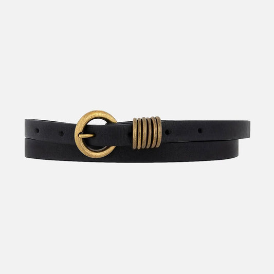 Allie Skinny Belt Black