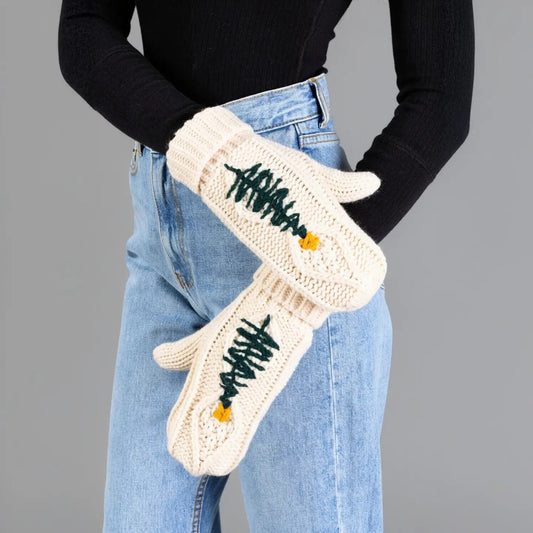 Xmas Tree Mittens