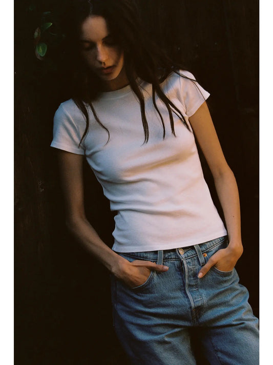 Bebe Organic Cream Tee