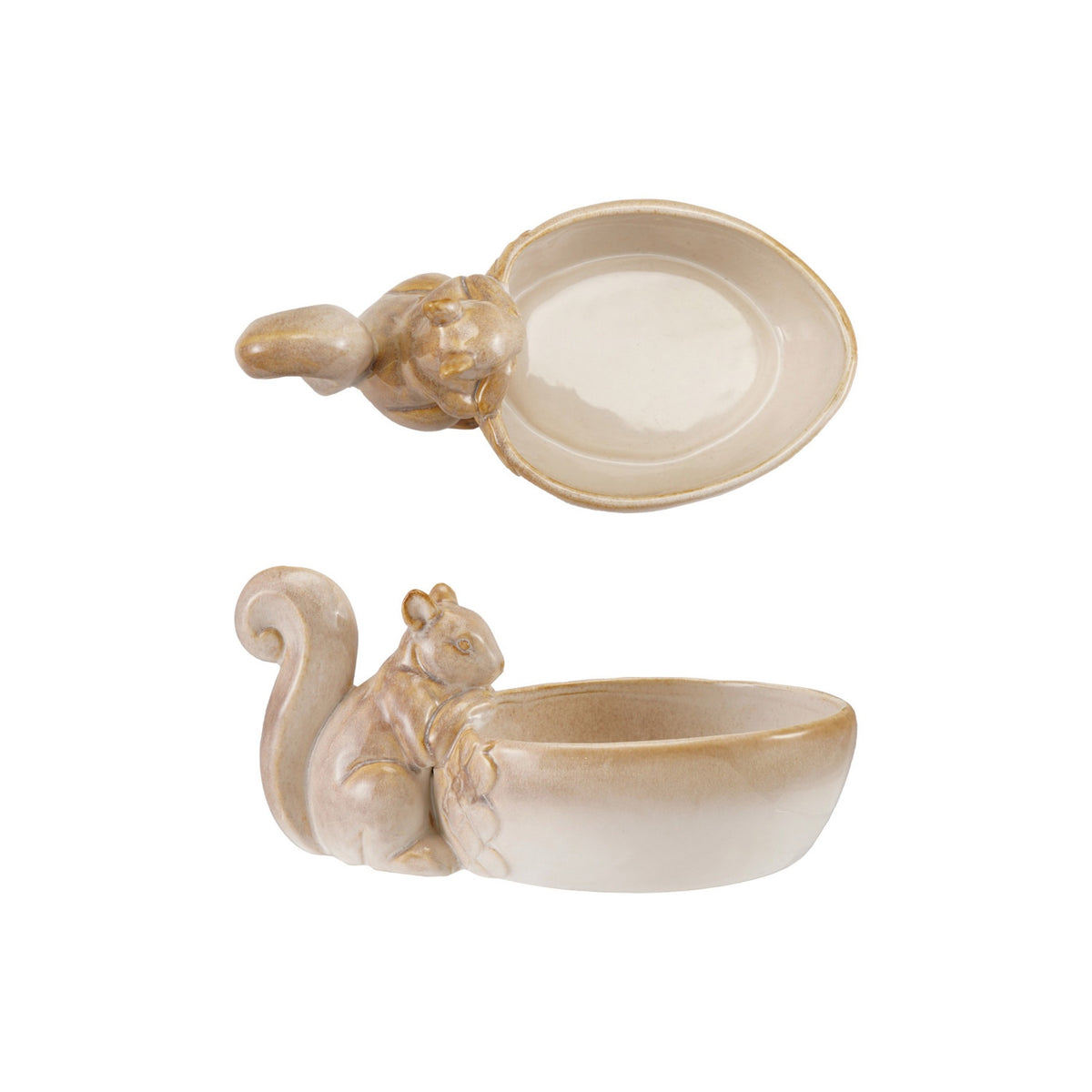 Squirrel Stoneware Dish