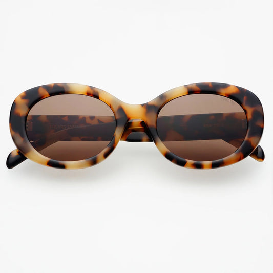 Aria Oval Tortoise Sunglasses