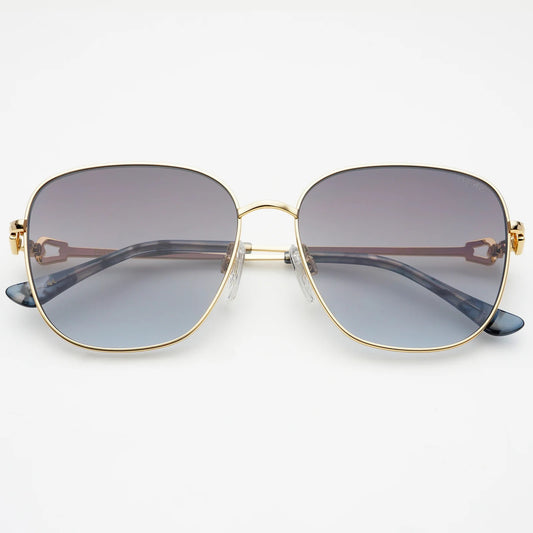 Lea Round Grey Sunglasses