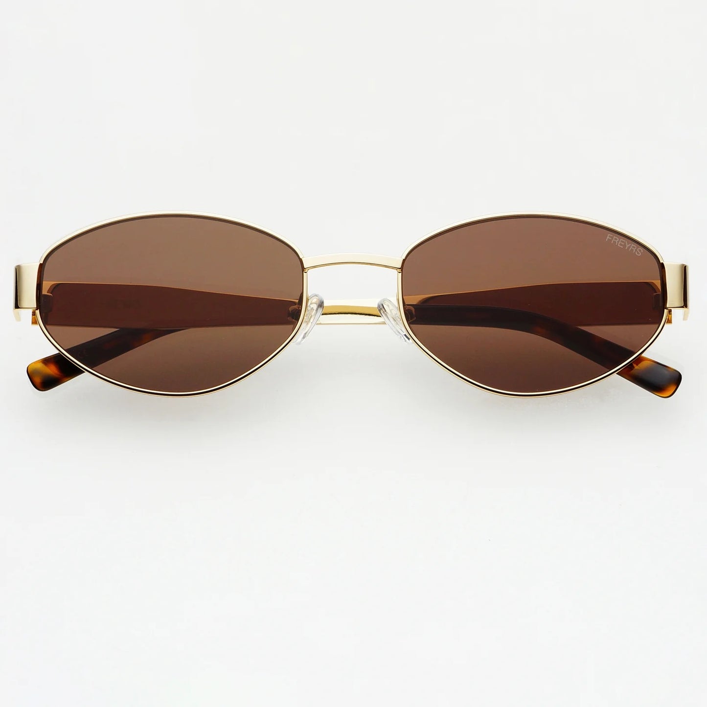 Soho Oval Brown Sunglasses