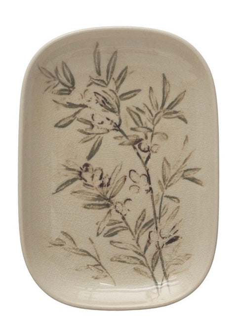 Stoneware Olive Dish
