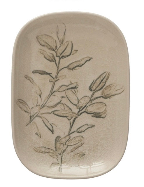 Stoneware Branch Dish