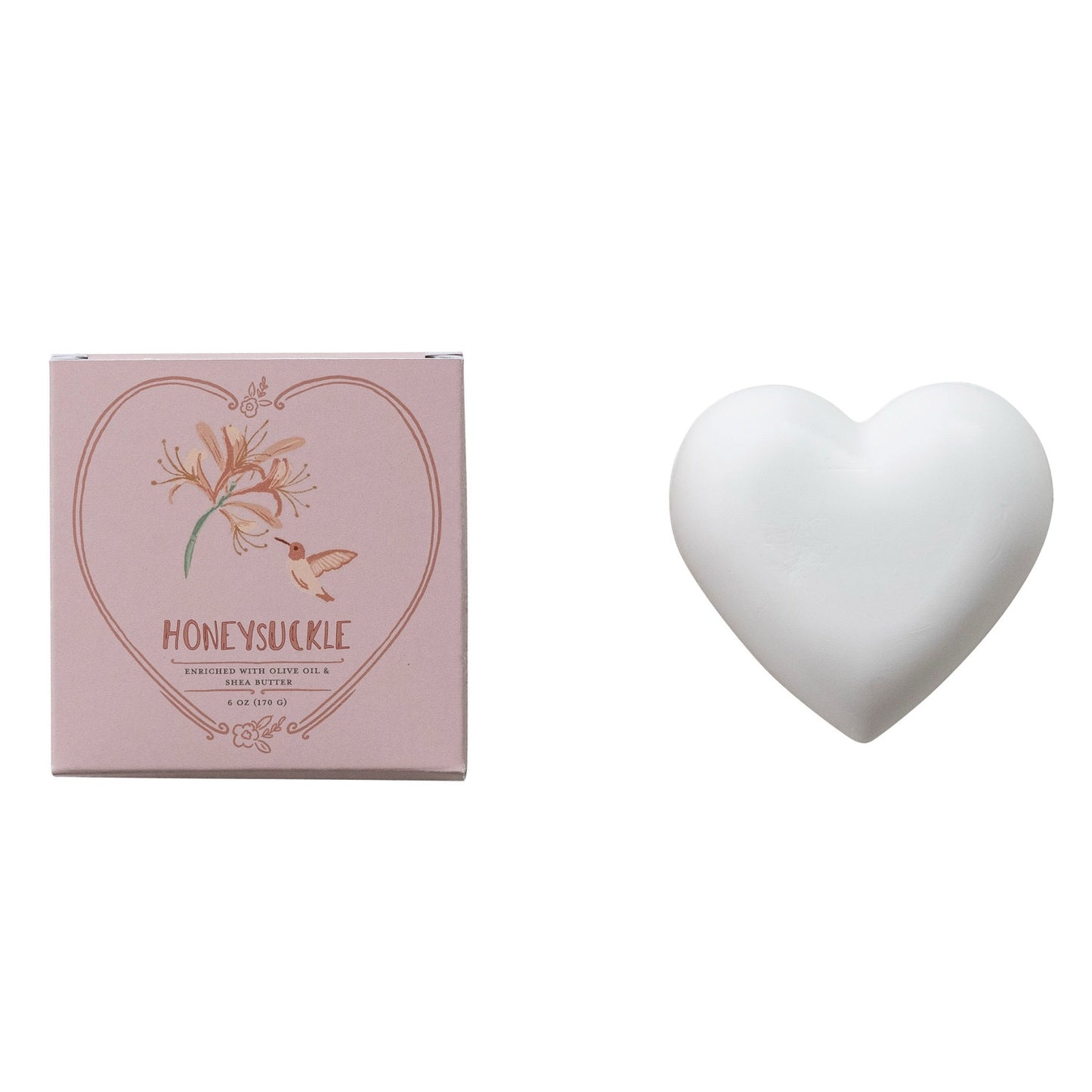 Honeysuckle Heart Soap