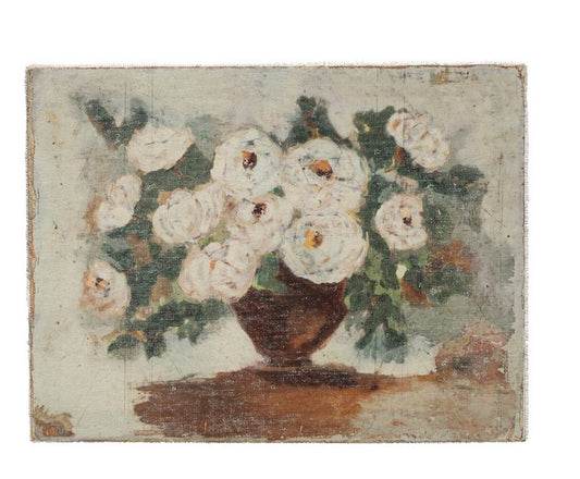 Floral Canvas Paintings/White