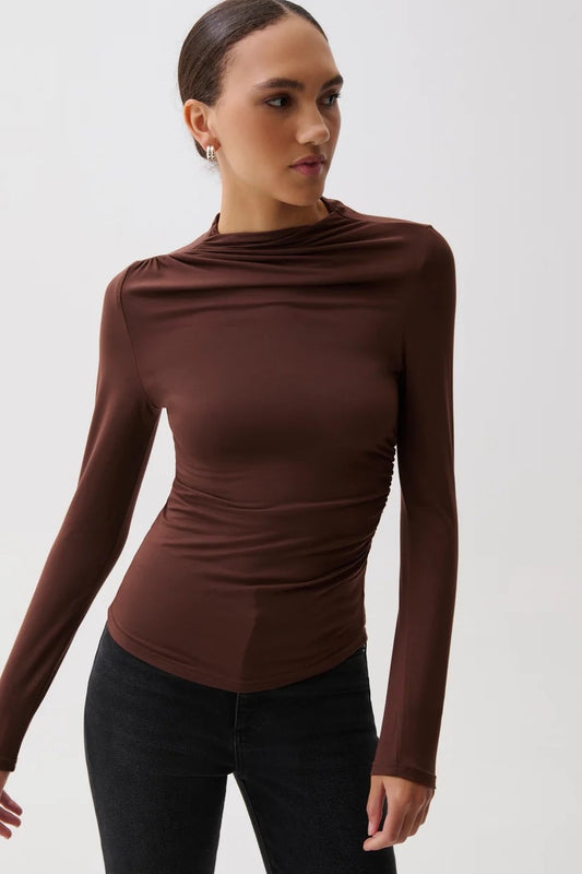Nathalia Long Sleeve Brown