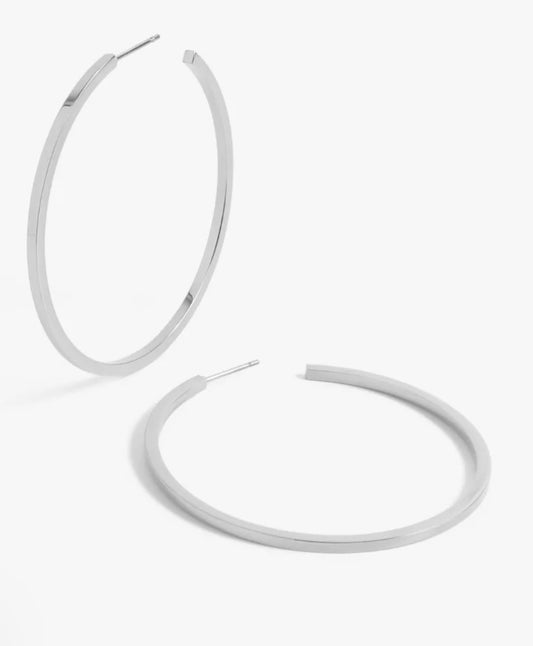 Jay Hoops Silver 2"