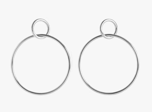Ven Hoops Silver 2"
