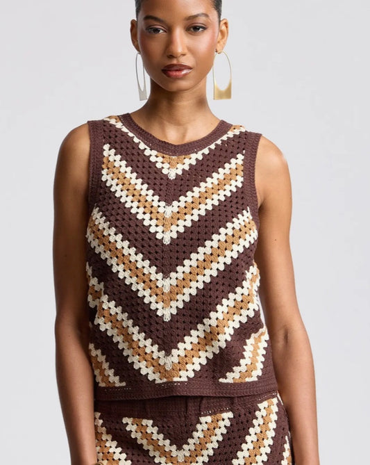 Chevron Crochet Top