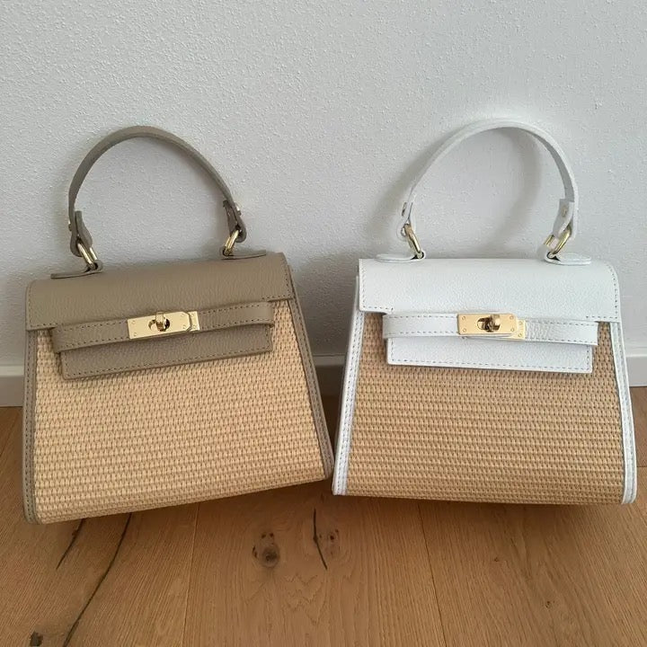 Raffia Bag White