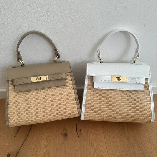 Raffia Bag White