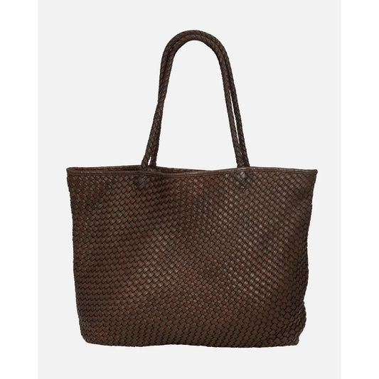 Taylor Woven Leather Tote