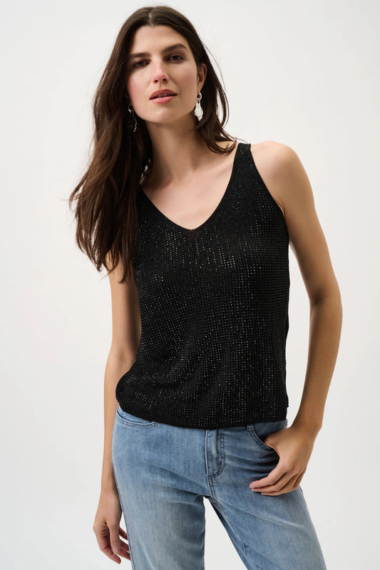 Rhinestone Camisole Black