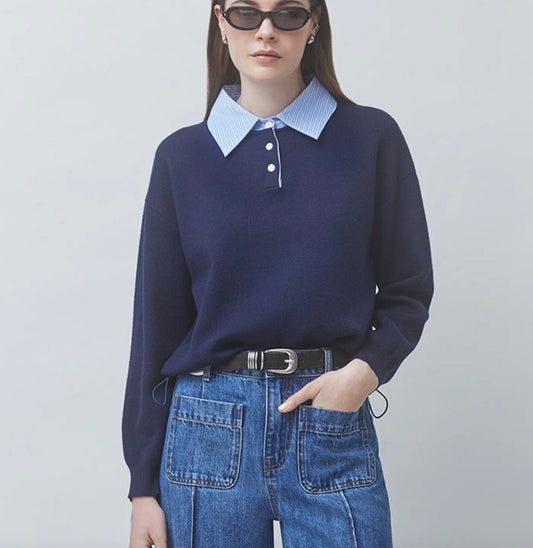 Paulin Top Navy