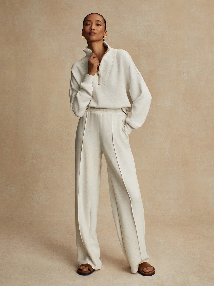 Varley wide leg pant 30 ivory Marl