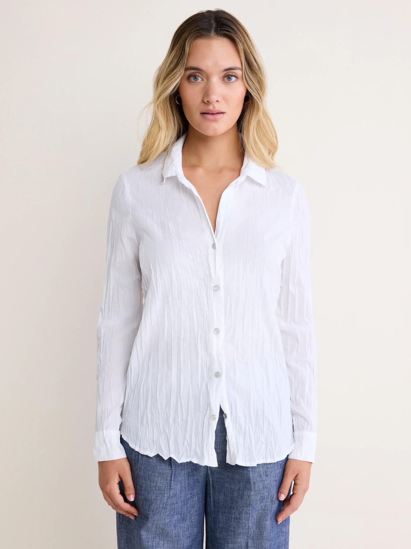 Crinkle Shirt White