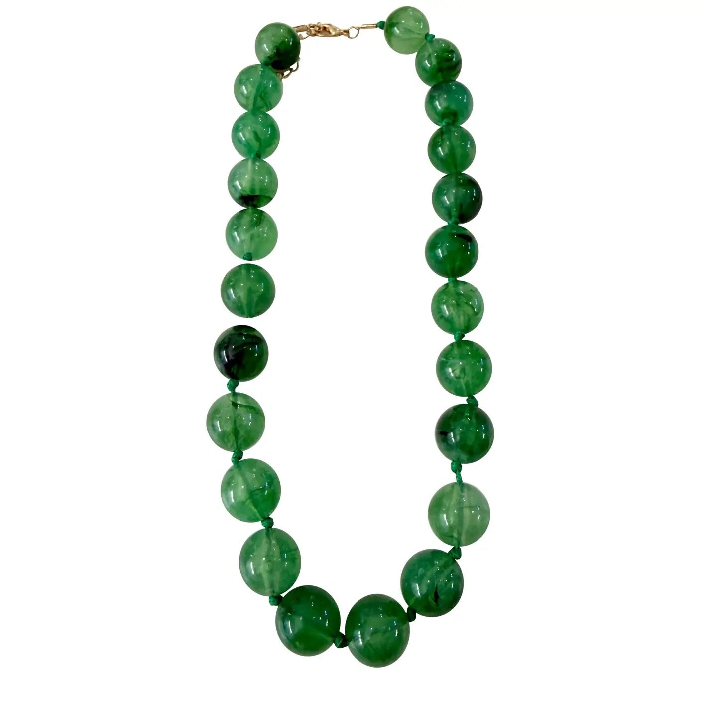 Mabry Beaded Necklace, Green
