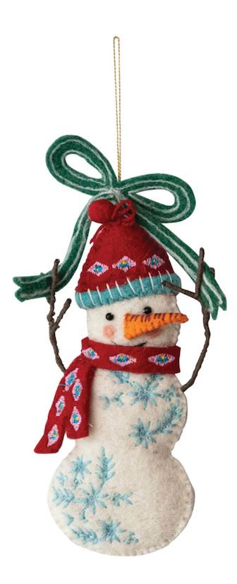 Wool Felt Ornament, 3 Styles