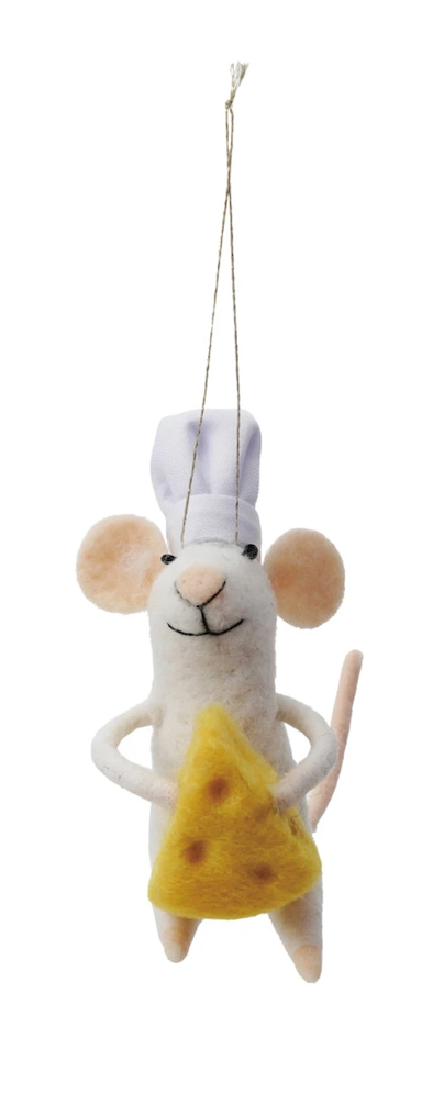 Chef Mouse Ornament, 3 Styles