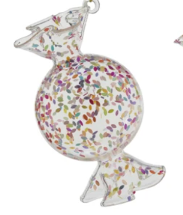 Glass Candy Ornament, 3 Styles