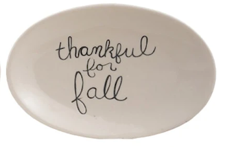 Plate with Fall Saying, 4 Styles