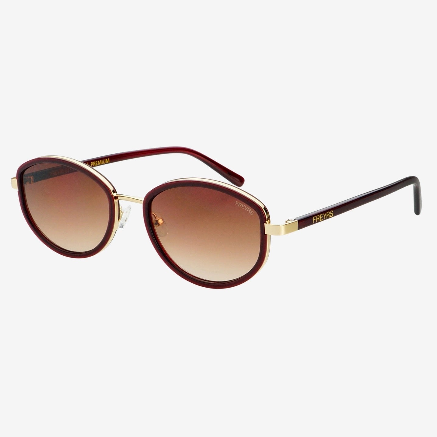Jordan Oval Sunglasses Burgundy