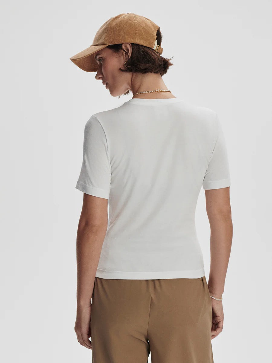 Regina Short Sleeve T White