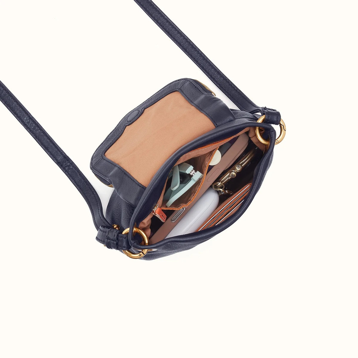 Fern Zip-Flap Crossbody Navy