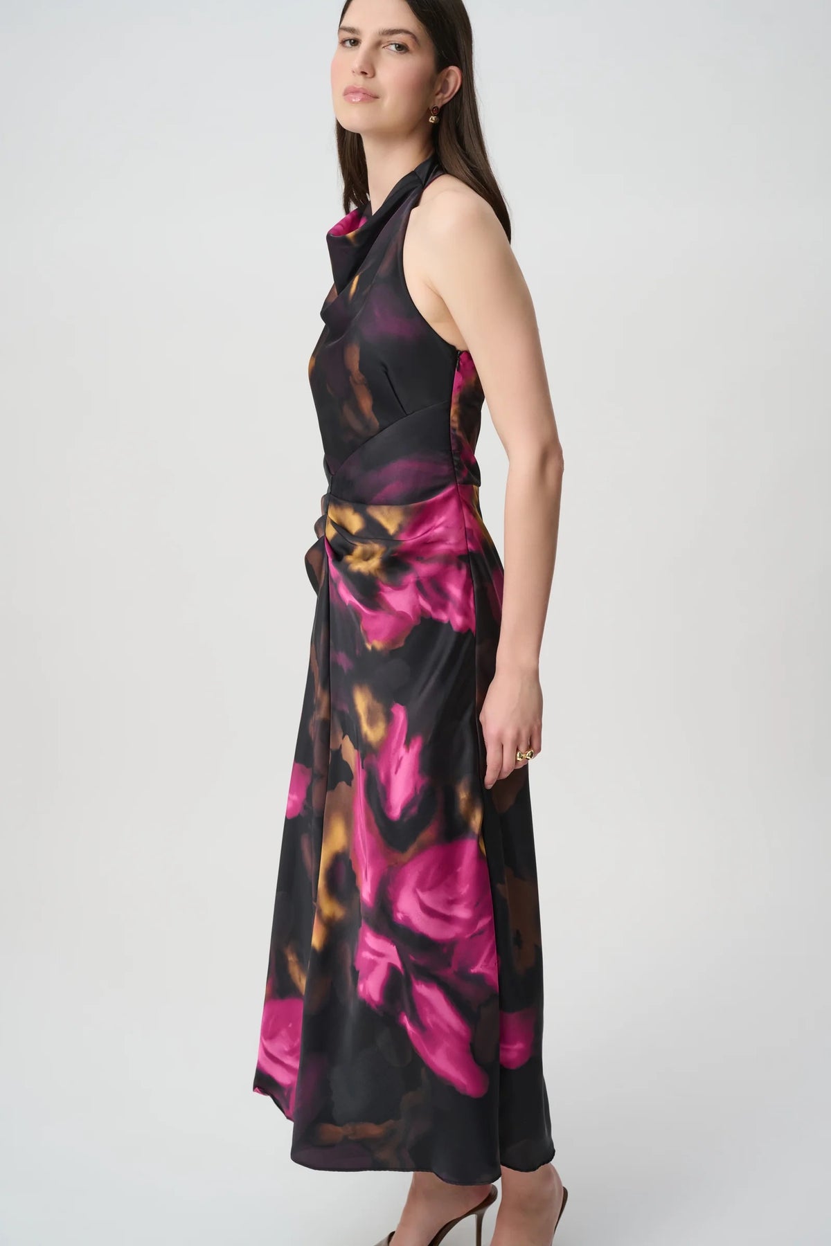 Floral Satin Dress