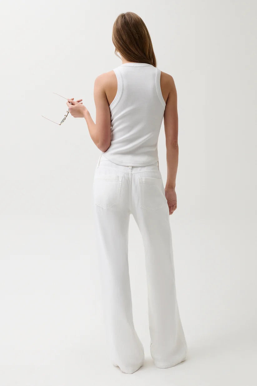 Jadyn Mid Rise Jean White
