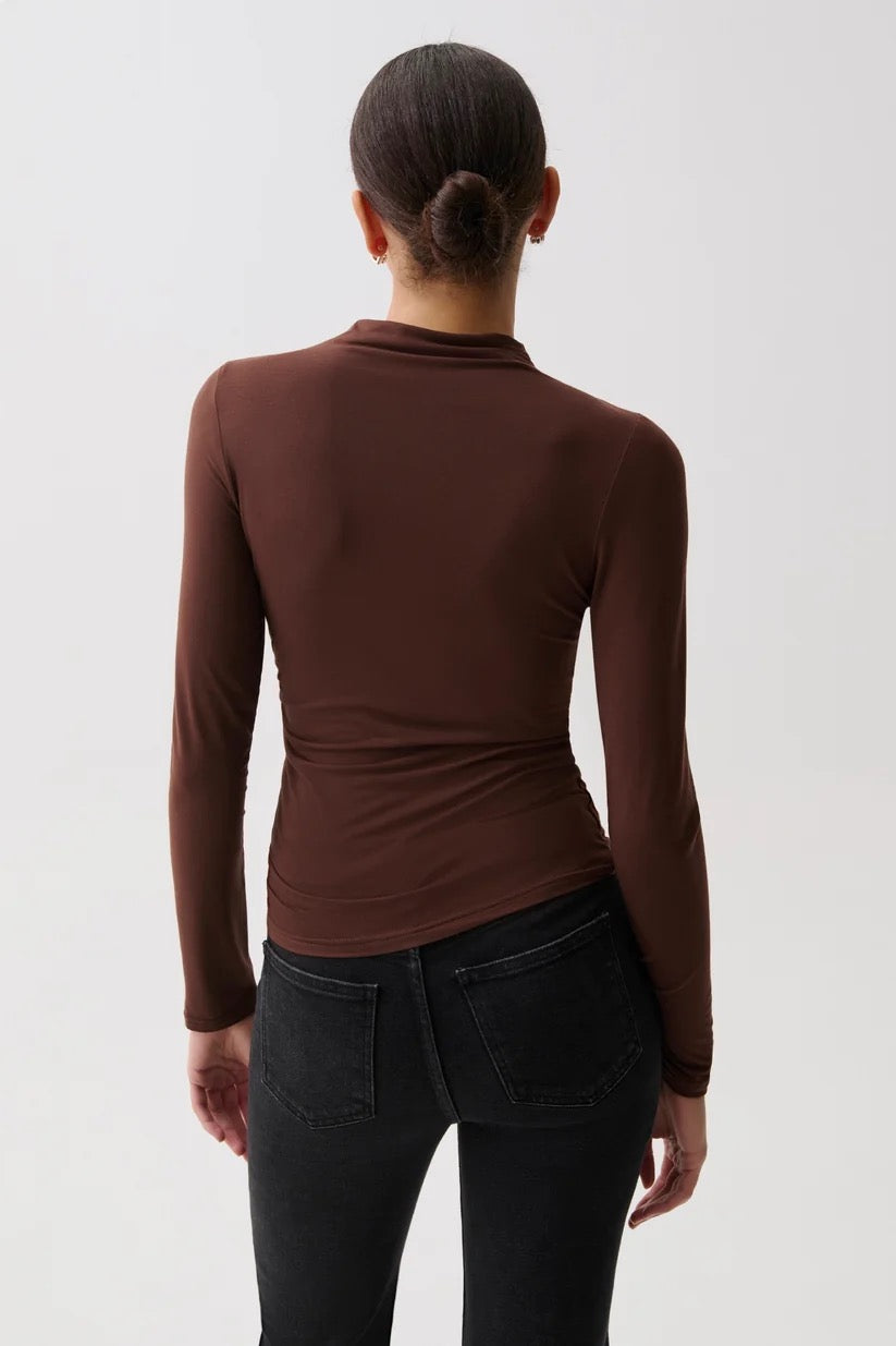 Nathalia Long Sleeve Brown