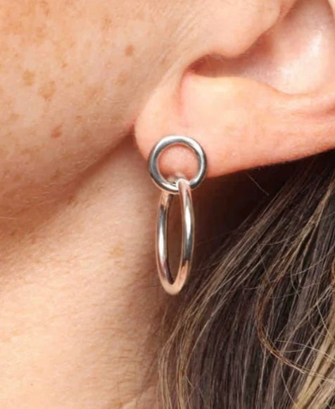 Ven Hoops 1" Silver