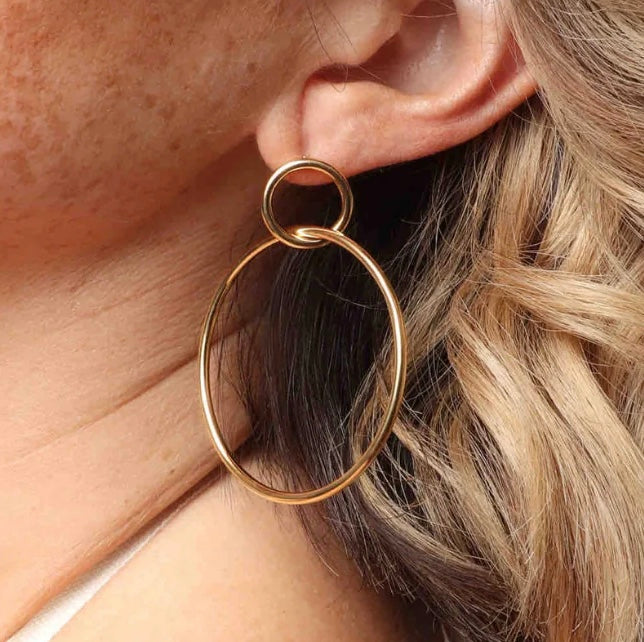 Ven Hoops Gold 2"