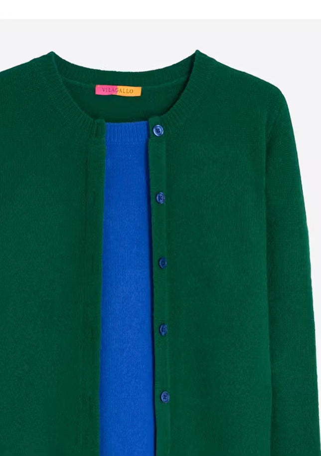 Layered Wool Sweater Green