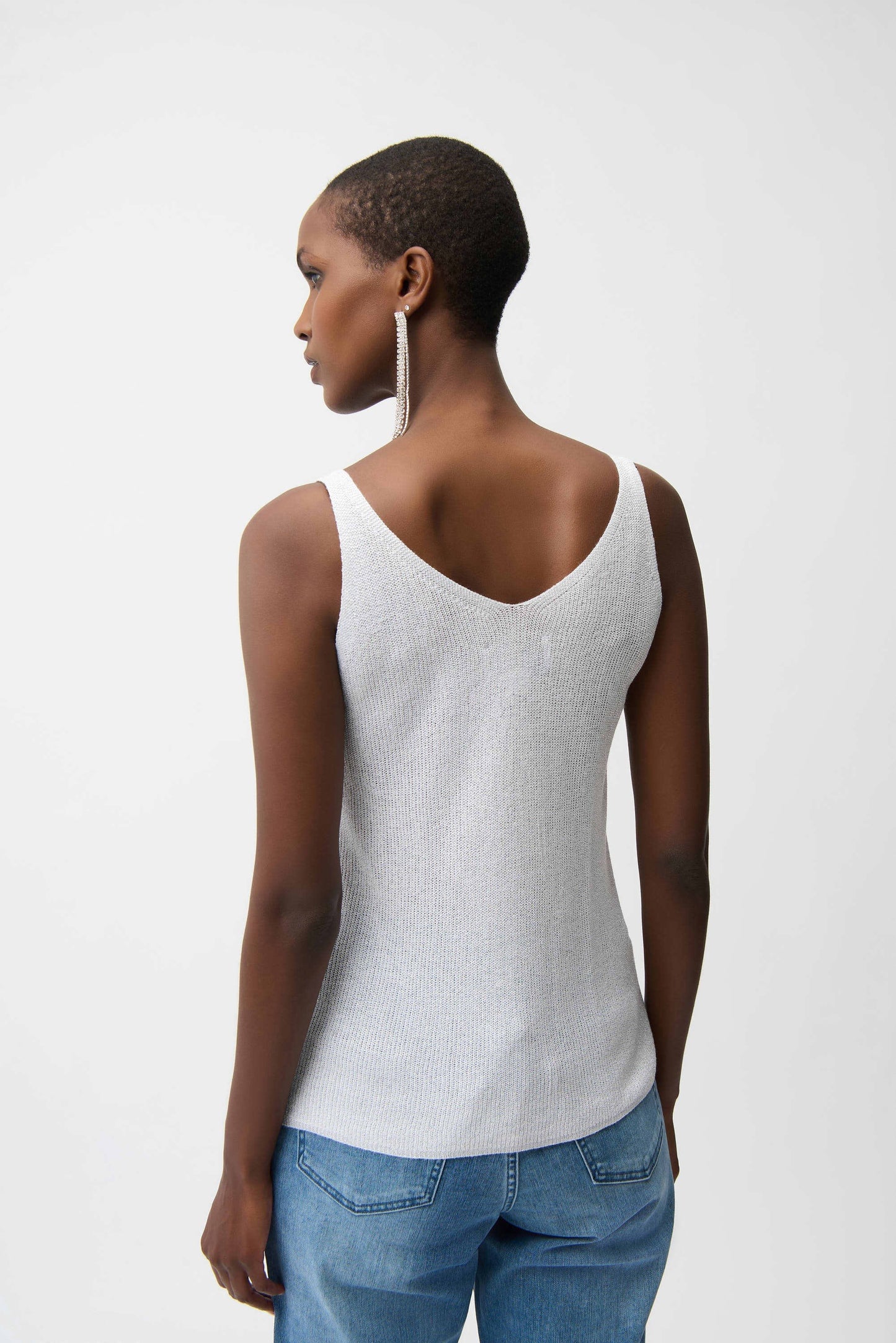 Metallic Knit Camisole Vanilla