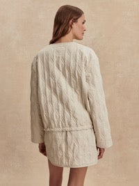 Saba Quilted Jacket Oat Milk