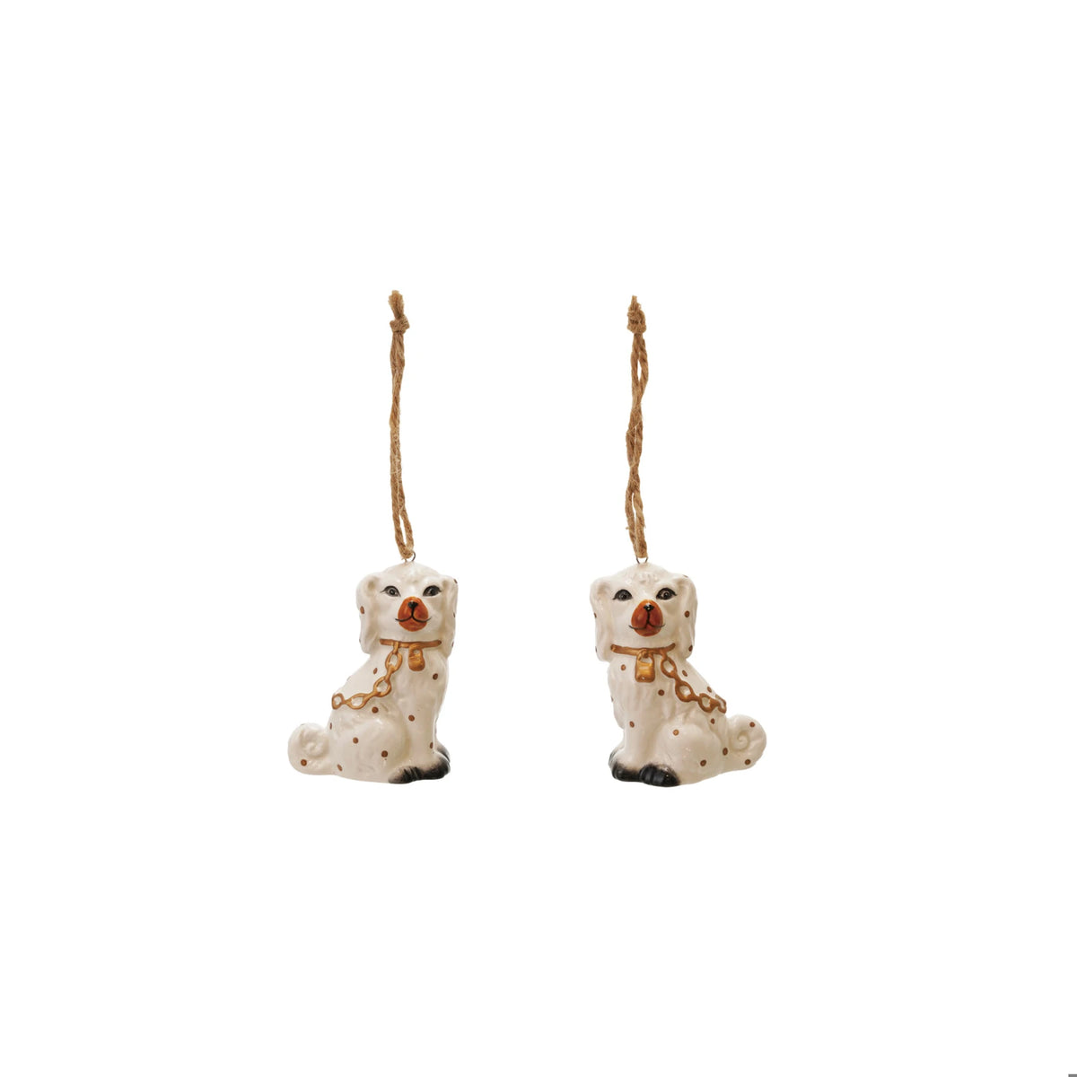 Ceramic Staffordshire Dog Ornament,2 Styles